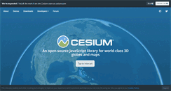 Desktop Screenshot of cesiumjs.org