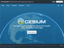 Tablet Screenshot of cesiumjs.org